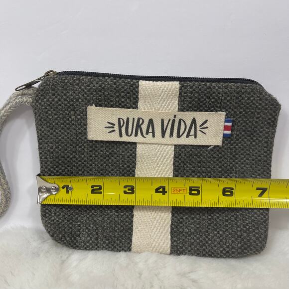 Pura Vida Canvas Zipper Cosmetic Travel Bag - Picture 2 of 4